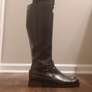 Aerosoles long black boots